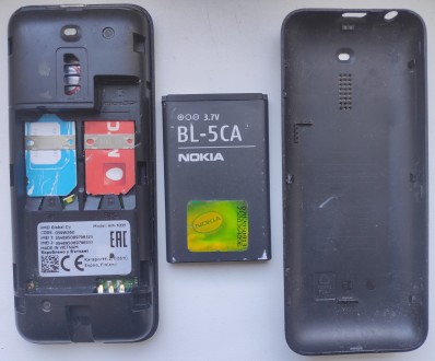 Nokia 130 б/ушный кнопочный телефон черного цвета на две сим карты в отличном ко. . фото 4