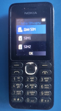 Nokia 130 б/ушный кнопочный телефон черного цвета на две сим карты в отличном ко. . фото 2