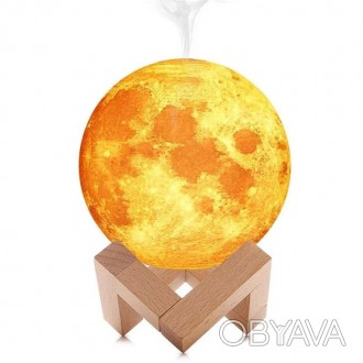 
Увлажнитель воздуха 3D Moon Lamp Light Diffuser
Особенности:
	Объем 880мл.
	Тих. . фото 1
