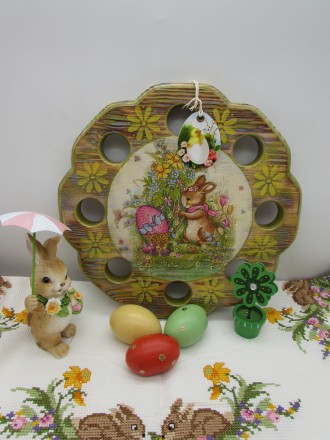 Пасхальный декор на самый главный весенний праздник- Пасха.
Подставка для кулич. . фото 5