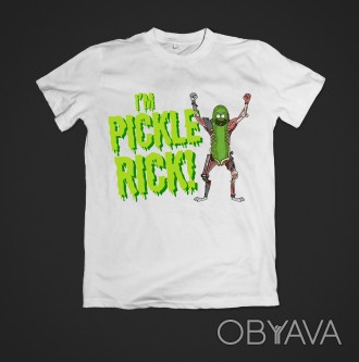 Футболка с печатью для мужчин pickle rick
- К заказу доступны белые мужские футб. . фото 1