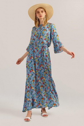Летнее длинное платье в пол Finn Flare с эффектным цветочным принтом станет для . . фото 2
