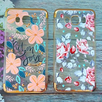 Акция 1+1! Чехол для Samsung j7 2016 j710 силиконовый с цветочками Flowers. Житомир. фото 1 Акция 1+1! Чехол для Samsung j7 2016 j710 силиконовый с цветочками Flowers. Житомир. фото 1