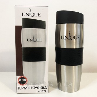 Термокружка UNIQUE 0,38 л (UN-1072) ― это термокружка, выполненная из нержавеюще. . фото 2