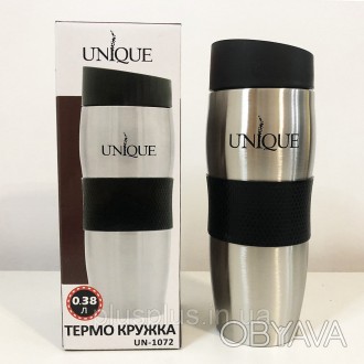 Термокружка UNIQUE 0,38 л (UN-1072) ― это термокружка, выполненная из нержавеюще. . фото 1