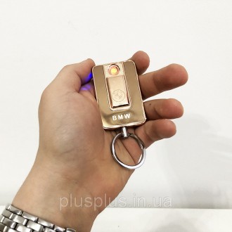 Электронная спиральная USB-зажигалка-брелок Lighter 811 с логотипом BMW – это мн. . фото 10