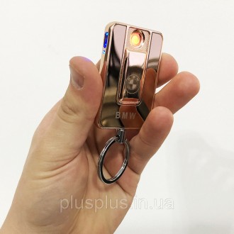 Электронная спиральная USB-зажигалка-брелок Lighter 811 с логотипом BMW – это мн. . фото 11