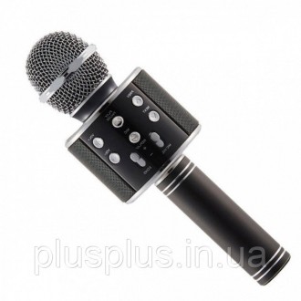 Беспроводной микрофон караоке bluetooth WS858 Karaoke Black 
Беспроводной караок. . фото 4