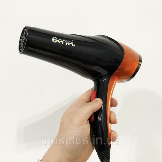 Фен GEMEI GM-1766 2.6 кВт АС - удобный и практичный инструмент, отличается ярким. . фото 7