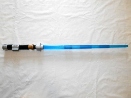 Большой пластиковый раскладной синий световой меч джедая Hasbro Star Wars   Длин. . фото 2