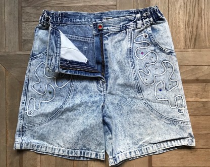 Шорты джинсовые молодежные Young Canda. Производство Германия. Цвет светло синий. . фото 4