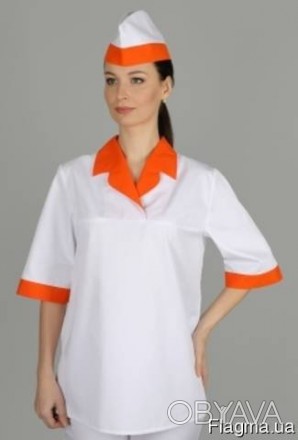 Поварская рубашка П24
Поварская женская рубашка предназначена для работы в летни. . фото 1