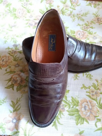 Классические мужские туфли британского бренда Romba. Туфли полностью кожаные - с. . фото 4