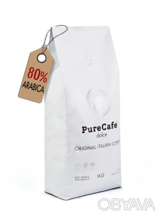 
 Кофе в зернах Pure Cafe Dolce находка для любителей горчинки. Купаж из качеств. . фото 1