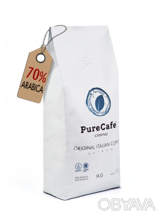 Кофе в зернах Pure Cafe Crema – это прекрасная смесь из арабики и робусты. Выбир. . фото 1