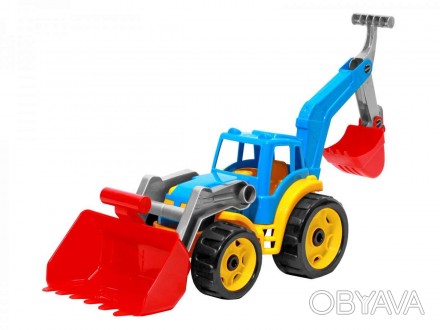 
Іграшка Трактор з двома ківшами ТехноК Розміри: 50 × 30 × 17 см. Детальніше тут. . фото 1