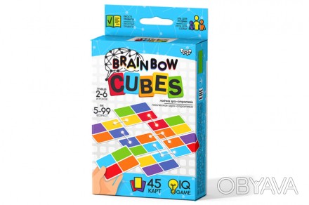 
Розважальна настільна гра "Brainbow CUBES" G-BRC-01-01 DANKO Детальніше тут: ht. . фото 1