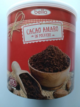 Какао Cacao amaro 200г Італія - без цукру. Не містить глютену. . фото 2