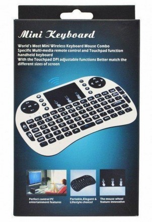 Беспроводная клавиатура с тачпадом wireless Mkv08
Компактная и функциональная, . . фото 3