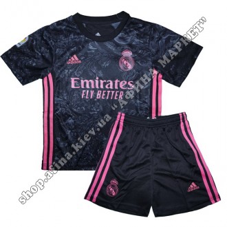 Детская футбольная форма Реал Мадрид 2021 резервная Adidas. Купить футбольную фо. . фото 2