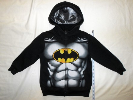 Черная детская толстовка с капюшоном Бетмен Batman
На рост: 110 см   Материал: . . фото 2