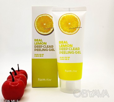 Пилинг-скатка с экстрактом лимона FarmStay Real Lemon Deep Clear Peeling Gel
Бла. . фото 1