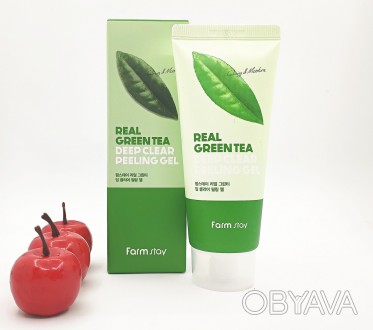 Пилинг-гель с экстрактом зеленого чая Farmstay Real Green tea Deep Clear Peeling. . фото 1