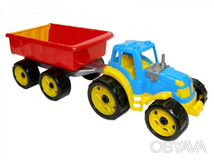 
Іграшка Трактор з причепом ТехноК Розміри: 54 × 17.5 × 16 см. Детальніше тут: h. . фото 1
