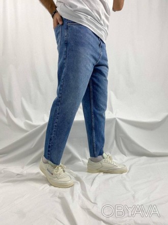 
 Стильные МОМы синего цвета 
Отлично сидят 
Хороший пошив, качественный джинс.
. . фото 1