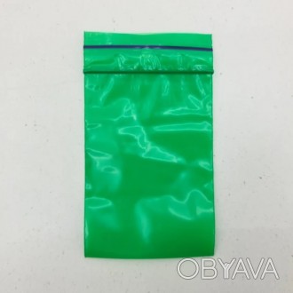 Пакет с замком zipp 7x10 зеленый уп/50штук. . фото 1