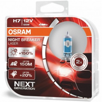 Комплект галогенных ламп Osram Night Breaker Laser Next Generation 64210 NL +15. Черкассы. фото 1 Комплект галогенных ламп Osram Night Breaker Laser Next Generation 64210 NL +15. Черкассы. фото 1