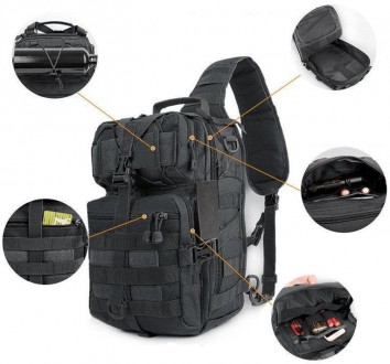 Описание Сумки-рюкзака тактической военной A92 800D, койотСумка-рюкзак тактическ. . фото 10
