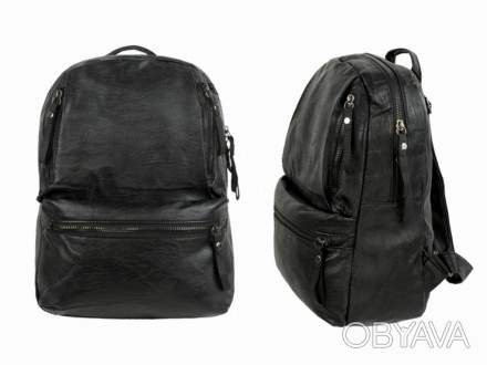 Рюкзак женский Minimally Черный. Рюкзак может вместить в себя все необходимые дл. . фото 1