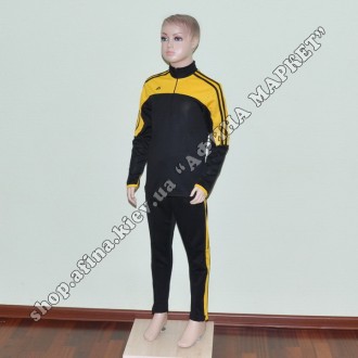Купить тренировочный костюм для футбола тренировочный Black/Yellow детский в Кие. . фото 4