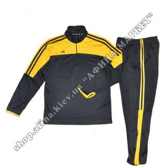 Купить тренировочный костюм для футбола тренировочный Black/Yellow детский в Кие. . фото 2
