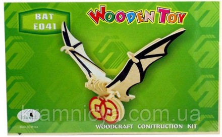 Деревянные 3D пазлы Летучая мышь (Е041)
 
Для того, чтобы собрать деревянную 3D-. . фото 2