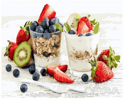 Картина по номерам 40х50 Мюсли с йогуртом (GX25019)
 
Картины по номерам ТМ Brus. . фото 1