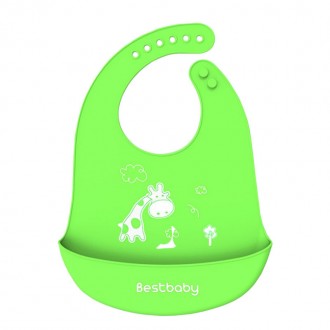 Нагрудник детский Bestbaby BS-8807 Жираф Green слюнявчик силиконовый с карманом . Запорожье. фото 1 Нагрудник детский Bestbaby BS-8807 Жираф Green слюнявчик силиконовый с карманом . Запорожье. фото 1