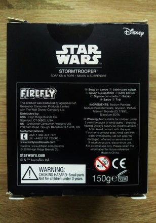 Подарочное мыло от "Firefly" Star Wars. Stormtrooper/Штурмовик. Мыло на веревке.. . фото 4