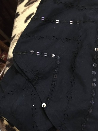 Легкая летняя черная юбка с вышивкой ришелье от британского бренда Bay. Производ. . фото 4