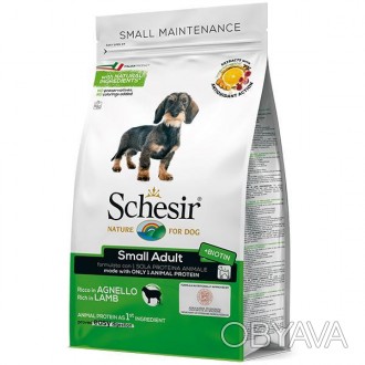 Schesir Dog Small Adult Lamb – полноценный сбалансированный рацион для собак мал. . фото 1