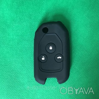 Чехол силиконовый на выкидной ключ 3 кнопки Хон
да Honda CR-V, Civic, Accord, Pi. . фото 1