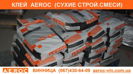 Сухие строительные смеси AEROC (Клей) — продажа со склада в г.Винница с до. . фото 2