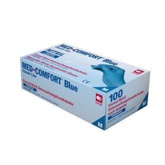 Перчатки нитриловые AMPri Med Comfort Blue 01192-XXL без пудры 100шт. Кропивницький. фото 1 Перчатки нитриловые AMPri Med Comfort Blue 01192-XXL без пудры 100шт. Кропивницький. фото 1