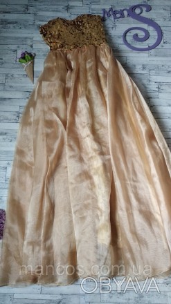 Женское вечернее платье золотистое с пайетками
Состояние: б/у, в идеальном состо. . фото 1