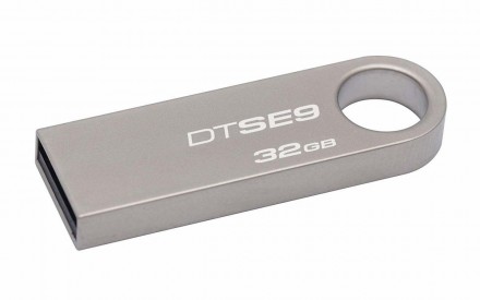 USB-накопитель Kingston DataTraveler SE9 имеет стильный металлический корпус с б. . фото 2