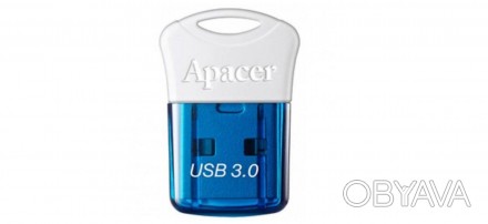 Надзвичайно мініатюрний USB-накопичувач Apacer 64GB AH157 Blue USB 3.0 (AP64GAH1. . фото 1
