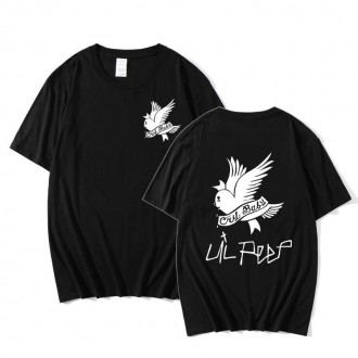 Черная футболка Lil Peep Cry Baby Two-sides Logo, унисекс (мужская, женская, дет. Київ. фото 1 Черная футболка Lil Peep Cry Baby Two-sides Logo, унисекс (мужская, женская, дет. Київ. фото 1