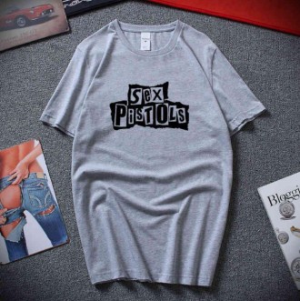 Серая футболка Sex Pistols Classic Logo, унисекс (мужская, женская, детская). Київ. фото 1 Серая футболка Sex Pistols Classic Logo, унисекс (мужская, женская, детская). Київ. фото 1