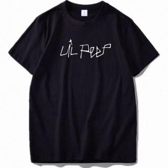 Черная футболка Lil Peep Logo футболки Лил Пип унисекс. Київ. фото 1 Черная футболка Lil Peep Logo футболки Лил Пип унисекс. Київ. фото 1
